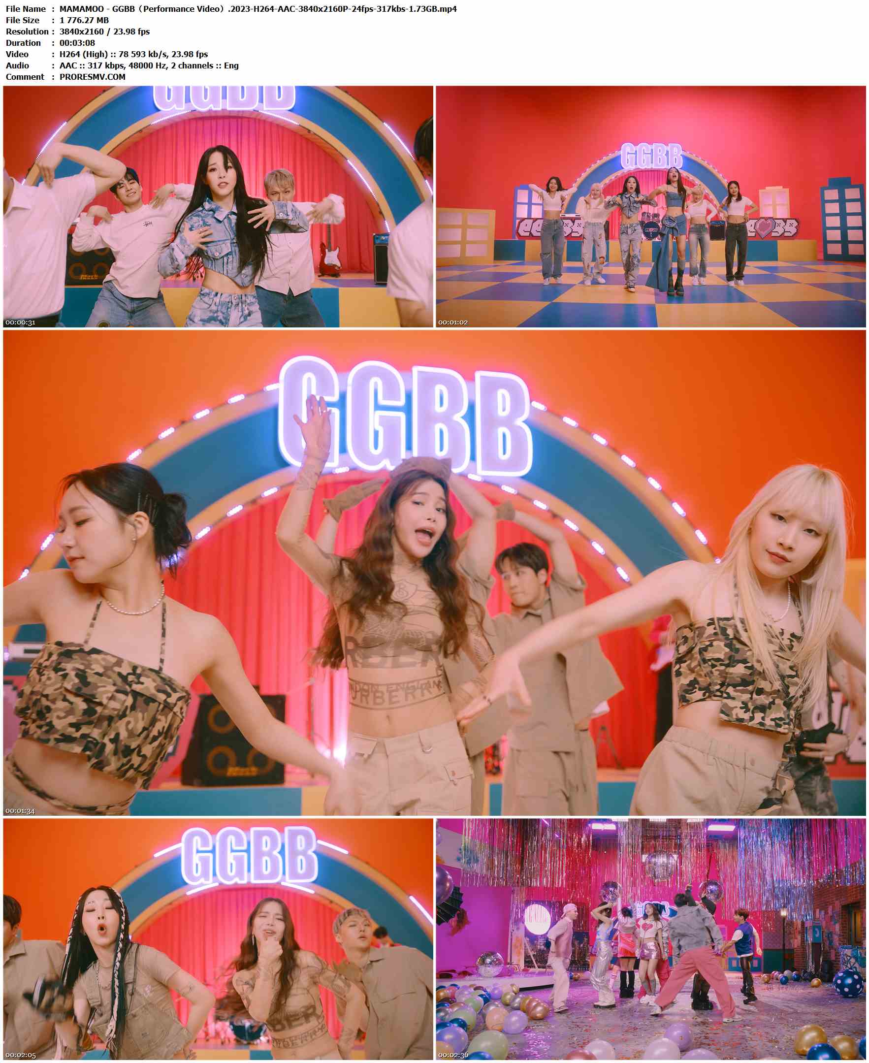 MAMAMOO - GGBB（Performance Video）.2023-H264-AAC-3840x2160P-24fps-317kbs-1.73GB官方MV_高清MV